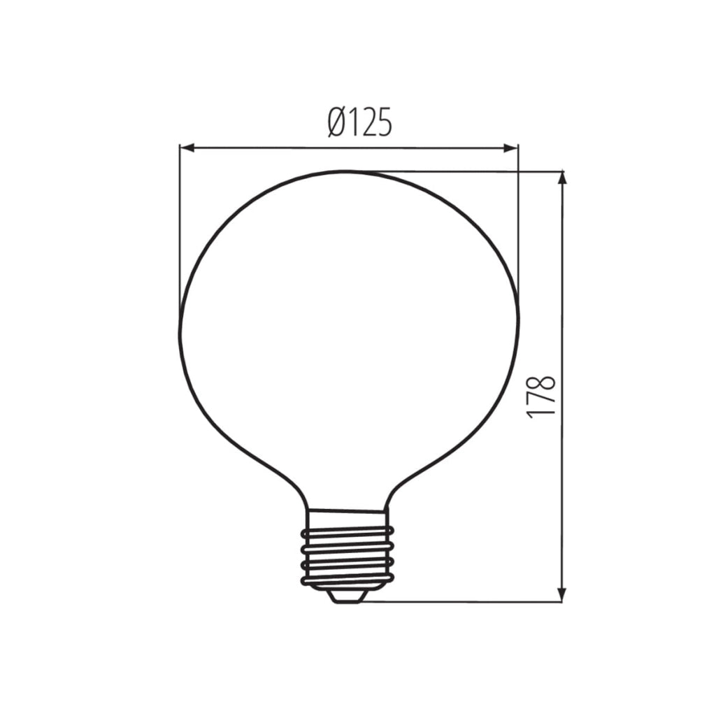 Lampadina LED Globo G125 Kanlux E27 11W 2700K 1520lm