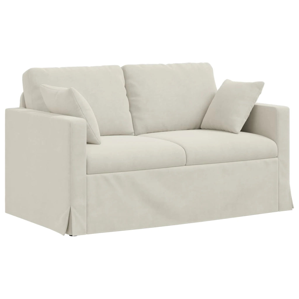 Set di divani 2 pcs Crema 138 x 78 x 80 cm Velluto 3407514