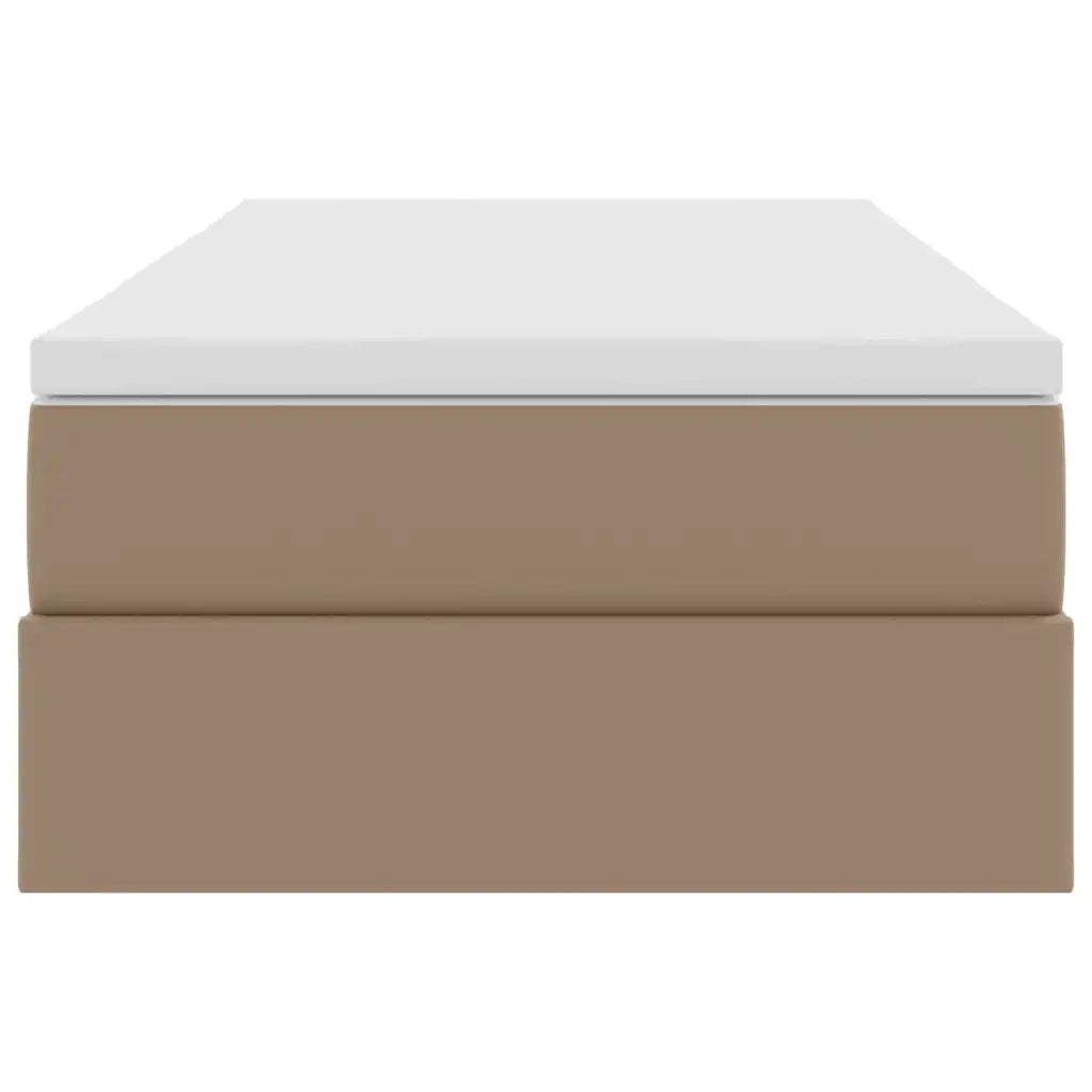 Letto con contenitore e materasso Cappuccino 90 x 200 cm