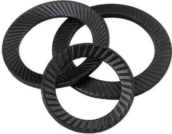 Fascette Antiscivolo in Acciaio di Carbonio - M30x45mm - 6 Pezzi - Resistenti alla Ruggine e Corrosione - Duraturo - Dischi di Sorreggimento