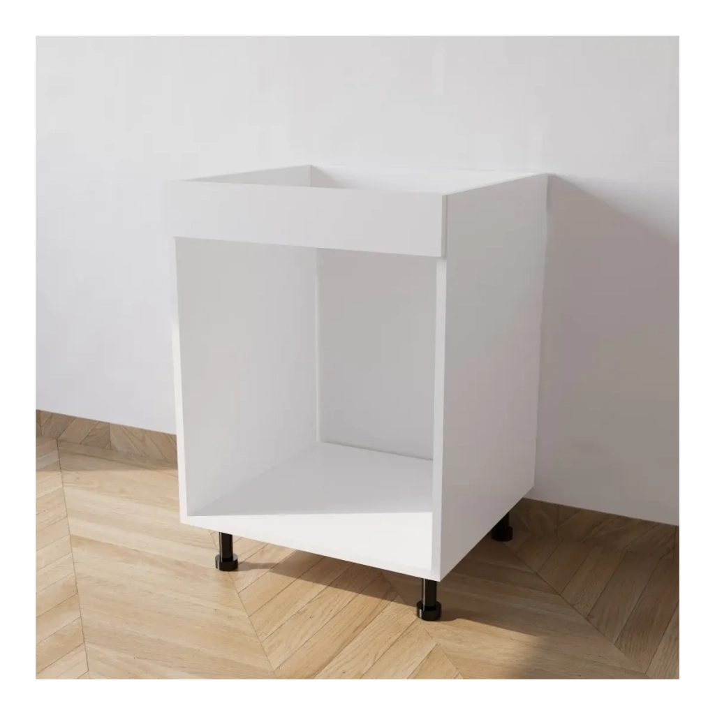 Mobile Base forno il legno L 60 x H 72 x P 55,5 cm in kit colore Bianco