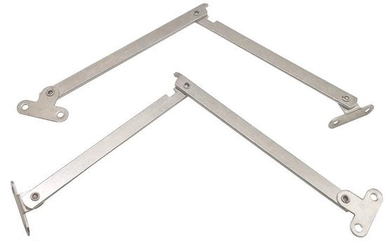 Sostegno di coperchio 180° - Sostegno di coperchio a cardano - Sostegno di coperchio in acciaio freddo - 2 pezzi - Codice prodotto: Sostegno di coperchio 180° - Modello: Sostegno di coperchio a cardano - Materiale: Acciaio freddo - 2 pezzi - 180°