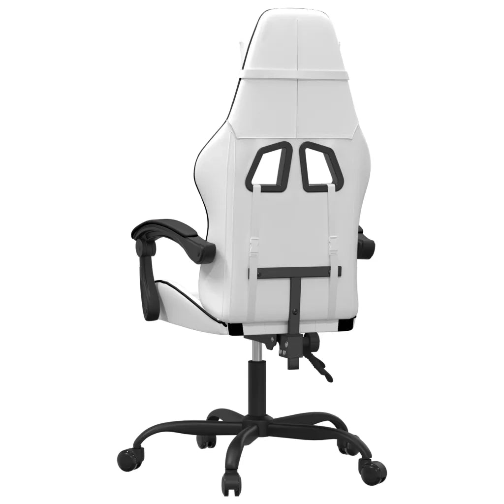 Sedia da Gaming Bianco e Nero in Similpelle 3143900