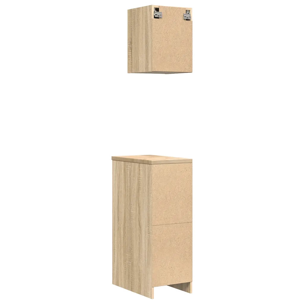Armadi da Garage 2 pz Rovere Sonoma in Legno Multistrato CFW2353161