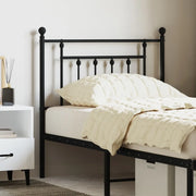 Testiera di Ricambio in Metallo Nero 80 cm 353564