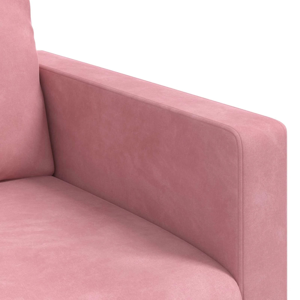 Divano Rosa 138 x 78 x 80 cm Velluto