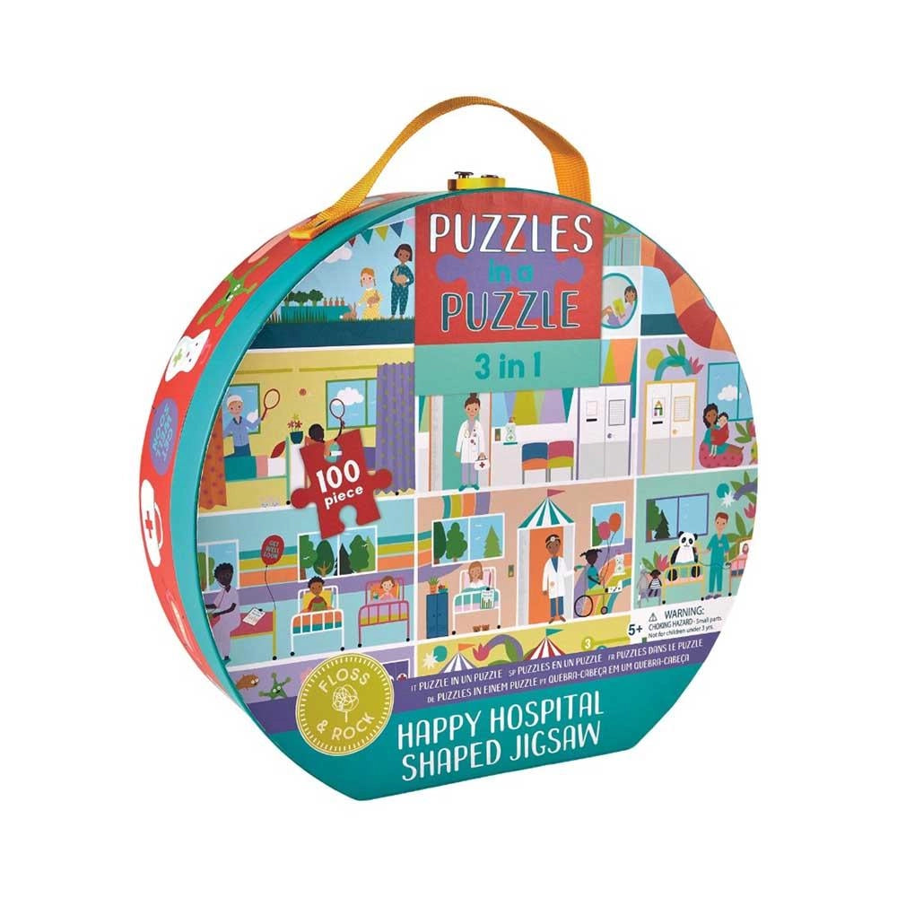 Floss e Rock - 100 pz. Puzzle 3 in 1 - Happy Hospital