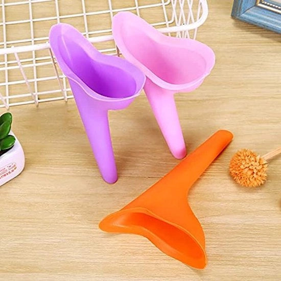 Apparecchio per la raccolta urina 3 pezzi - Portatile - Riciclabile - In silicone - Discreto - Resistente ai graffi - Urinale portatile