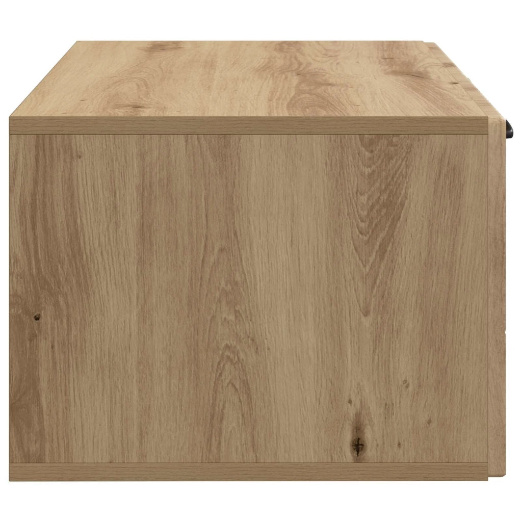Mobile Porta TV da Muro-Credenza per TV sospesa Rovere Artigianale 59,5 x 41 x 30 cm 689125