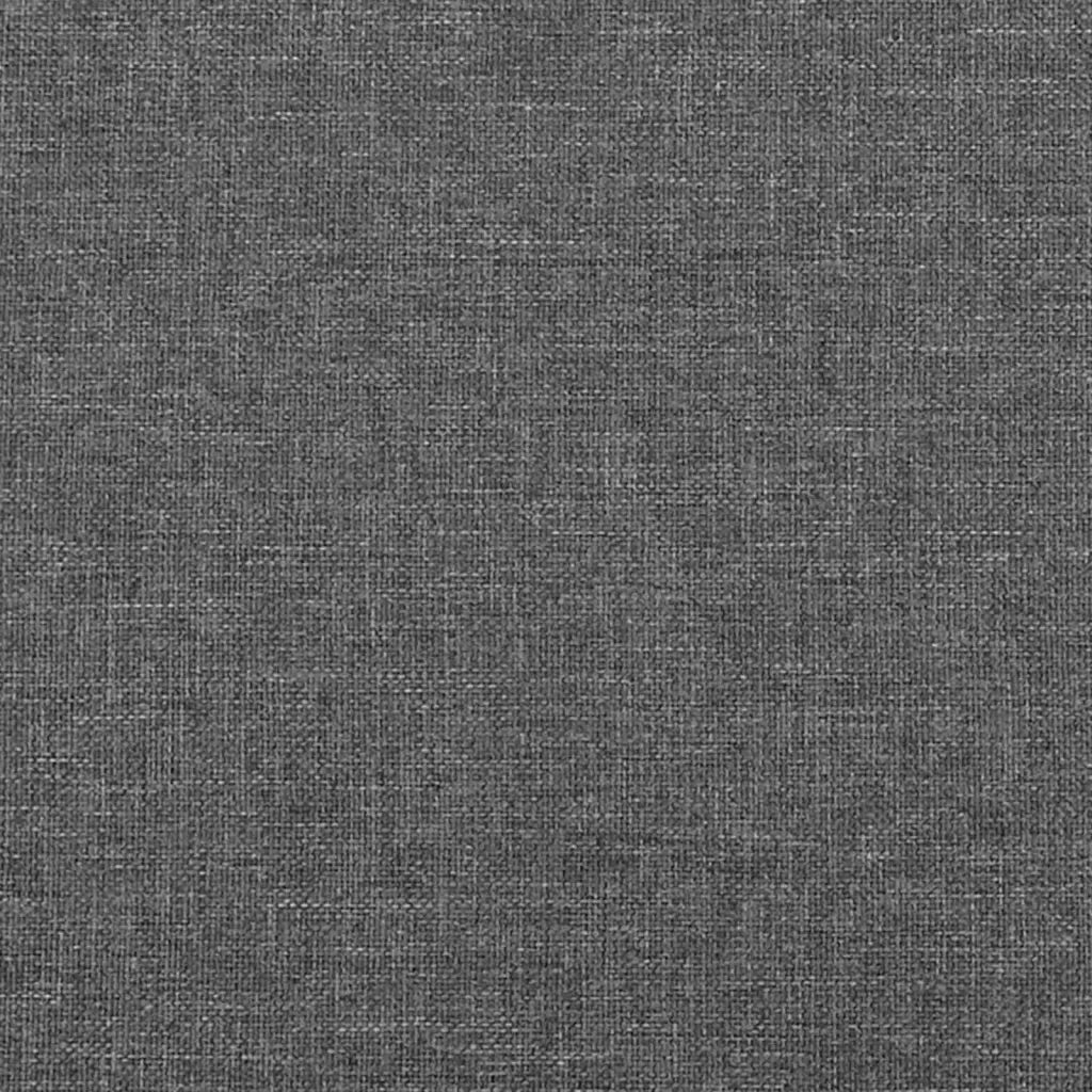 Testiera | Testata Grigio Scuro 180x5x118/128 cm Tessuto