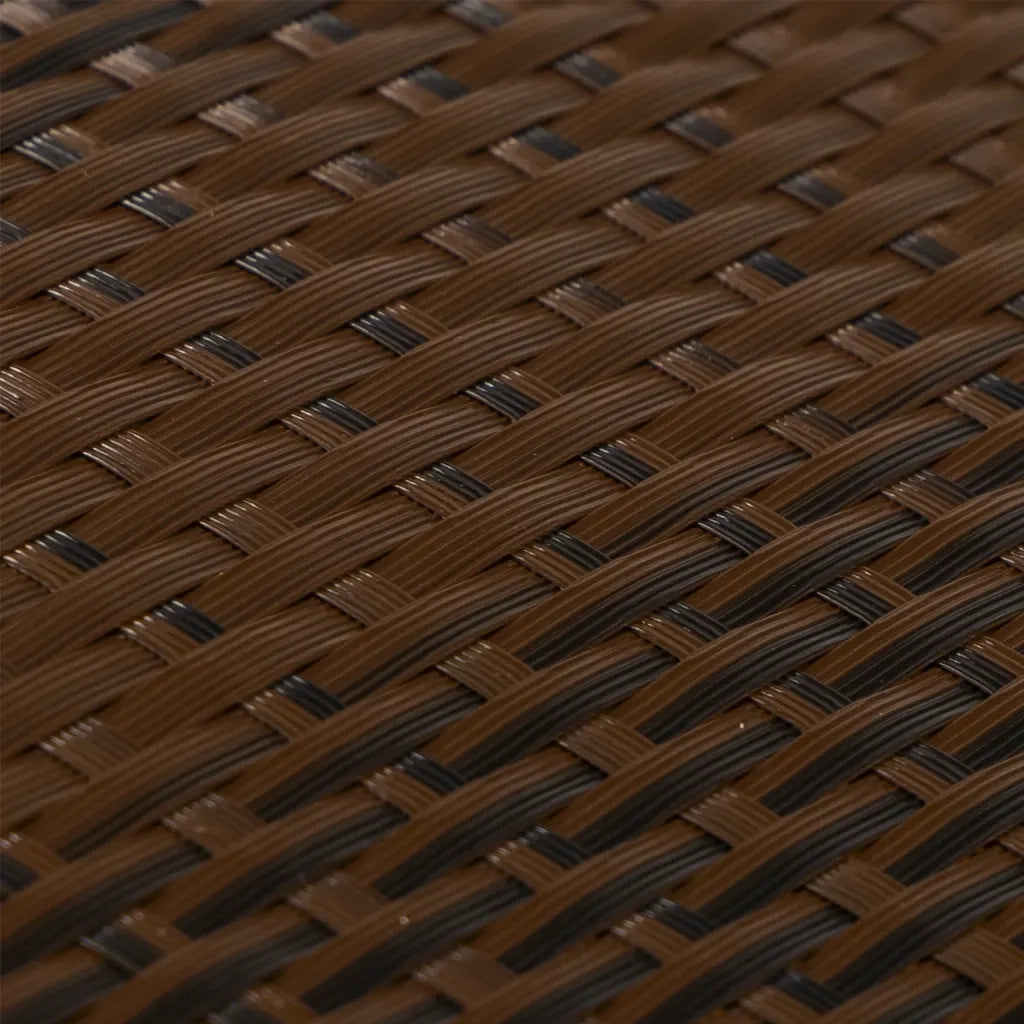 Schermo da balcone | Paravento da Balcone Marrone e Nero 500x90 cm in Polyrattan