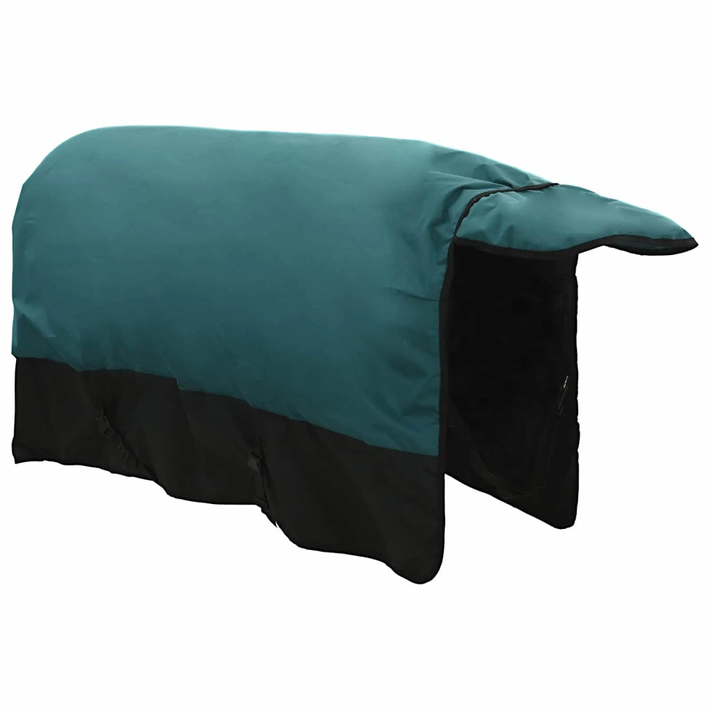 Coperta per Cavalli Verde Scuro e Nero 85 cm Poliestere CFW2330575