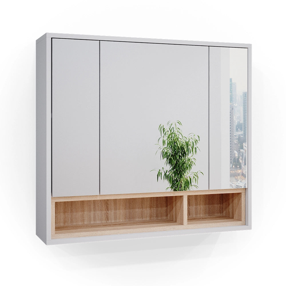 Vicco Specchio contenitore bagno Bianco 80 x 72 cm