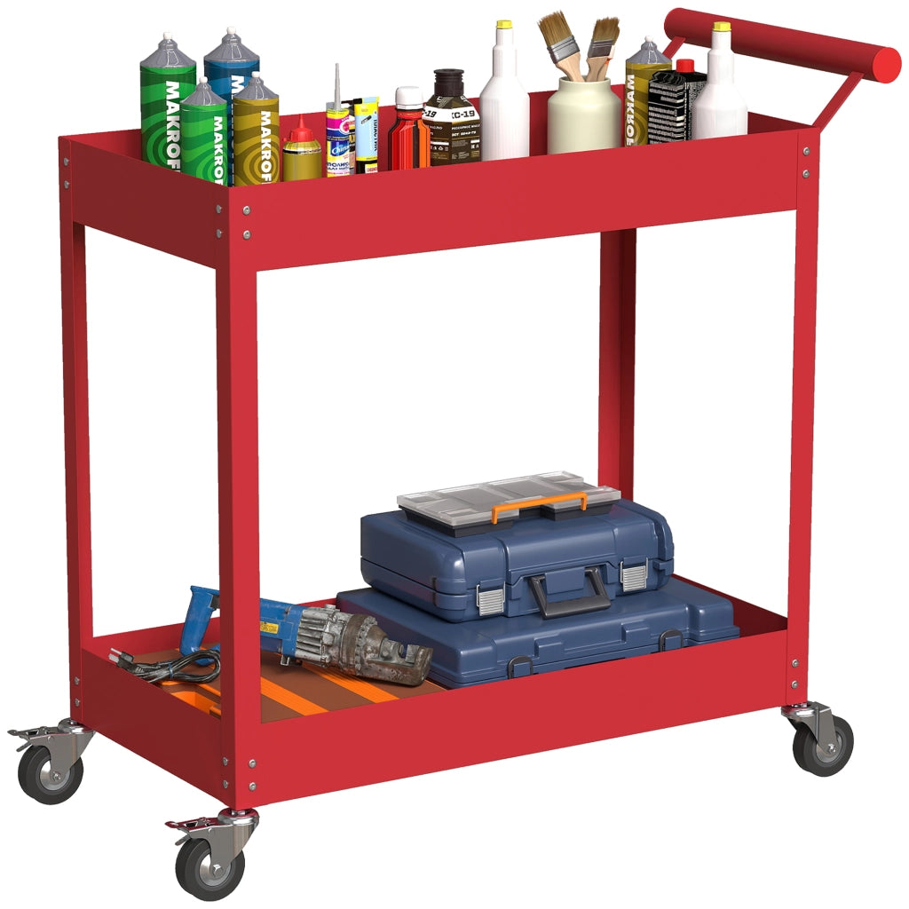Carrello da lavoro ¨C Minimal ¨C 84.5x38x84 cm rosso