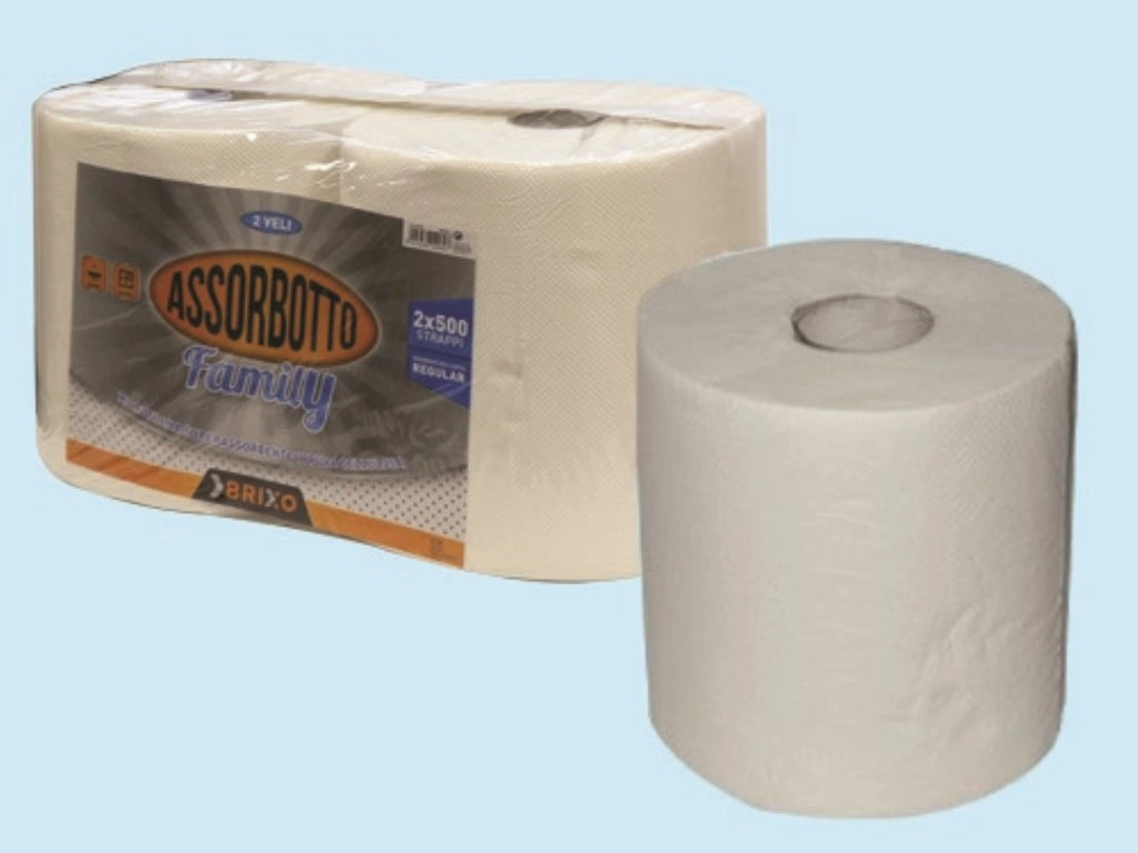 Carta Asciugamani Brixo Assorbotto Family 2 Rotoli - Fraschetti