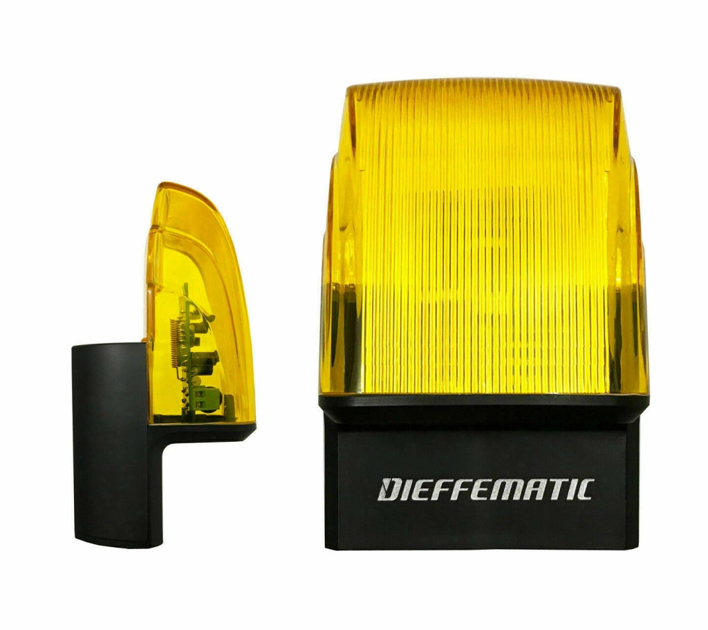 LAMPEGGIANTE LAMPEGGIATORE 230V LED CANCELLO AUTOMATICO CON SUPPORTO DA PARETE
