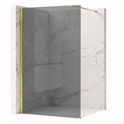 Parete Doccia Rea Flexi Grey / Gold 80