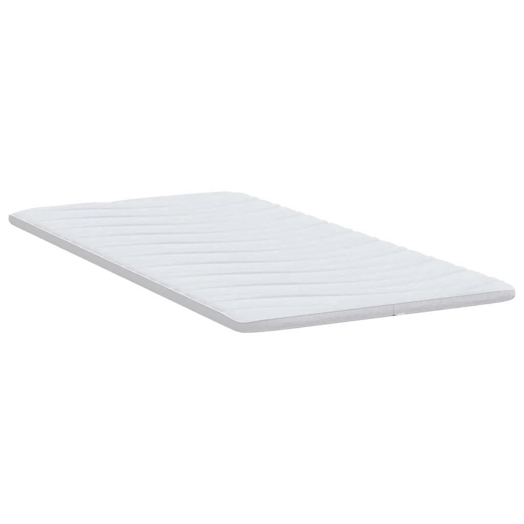 Topper per materasso Bianco 90 x 190 cm Tessuto a maglia 4106403