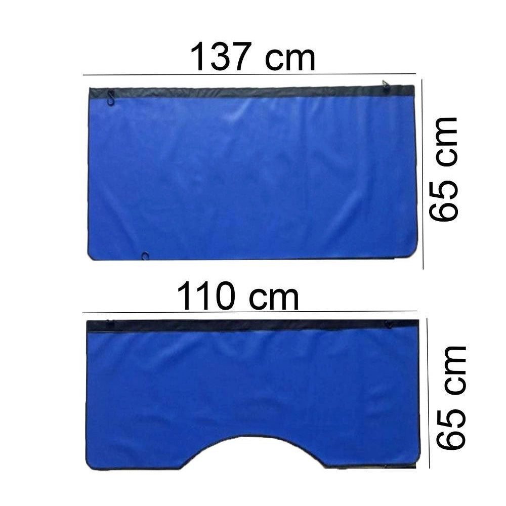 Trade Shop - Set 3pz Copertura Parafango Auto Telo Protezione Carrozzeria Rivestimento Protettivo -