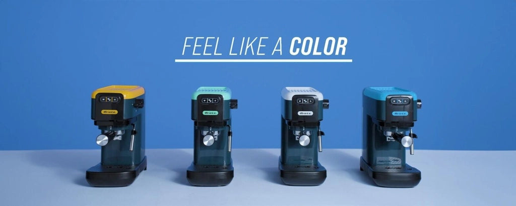 Ariete 1399 Macchina da caffè espresso Sky Blue, Per polvere e cialde ESE, 1300 W, Capacità 1,1L, 15 bar di pressione, Filtro 1, 2 tazze e cialda ESE, Cappuccino, Blu