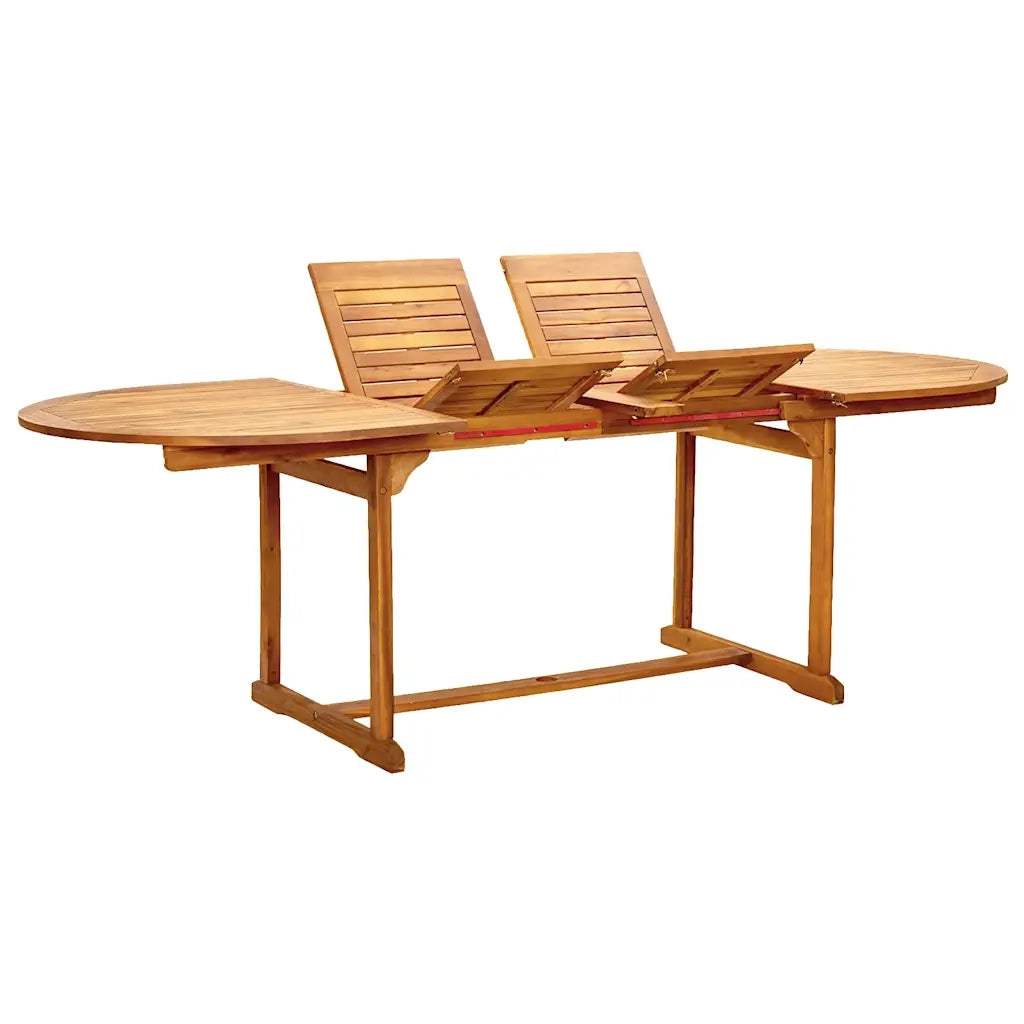 Set Pranzo da Giardino 9pz Legno Massello di Acacia e Textilene 3279291