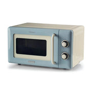Ariete linea vintage 3960 forno a microonde vintage, 800w, capacità 20l, 3 funzioni, 6 livelli di cottura, timer, celeste - 8003705124011