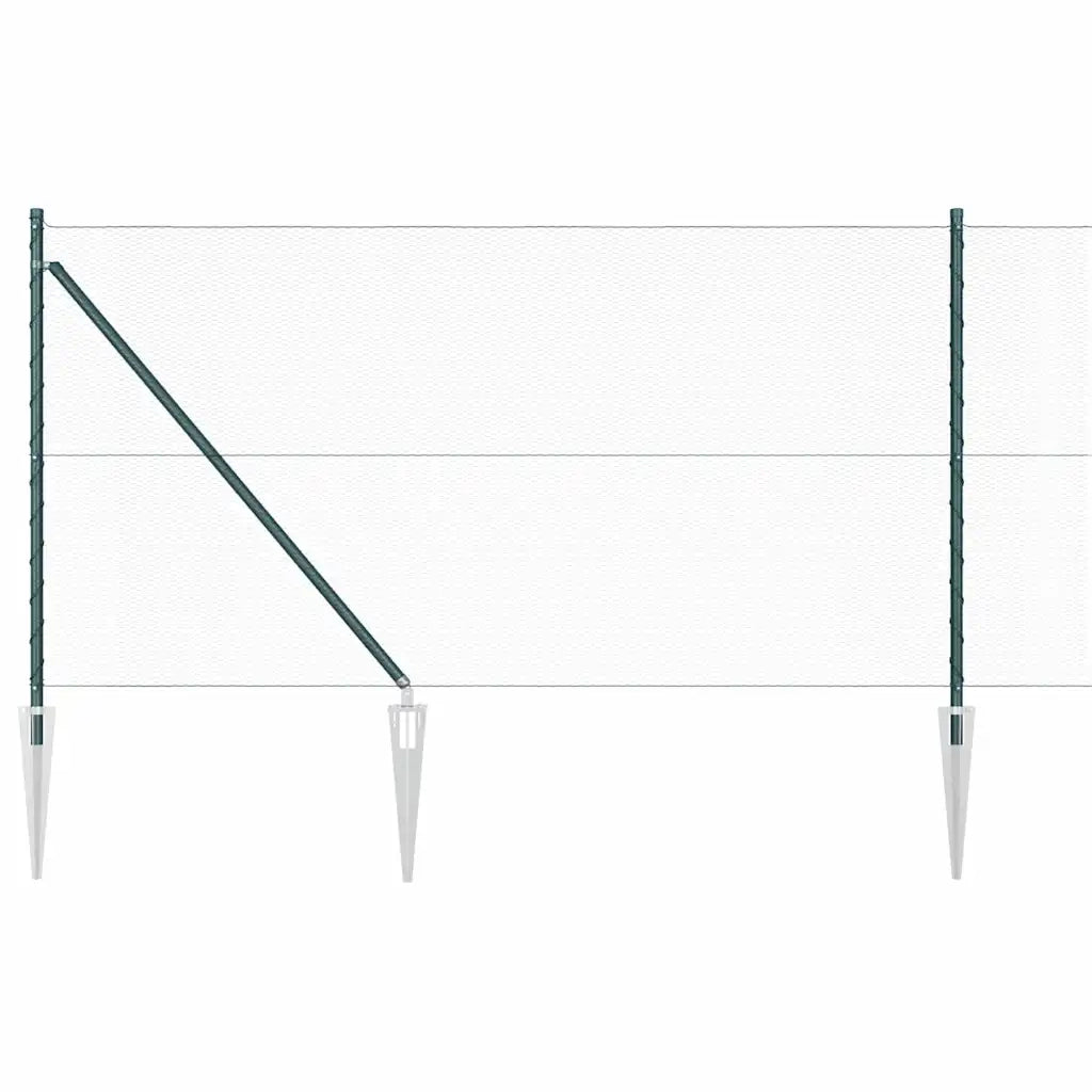 Palo della recinzione Verde 25 x 1 m (rete da 13 mm) Acciaio