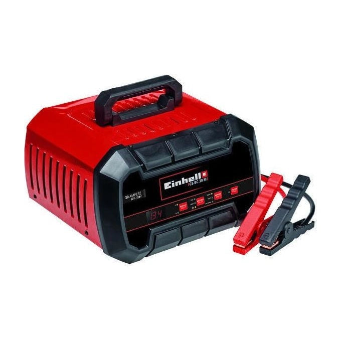 Einhell CE-BC 30 M 12/24 V Nero, Rosso