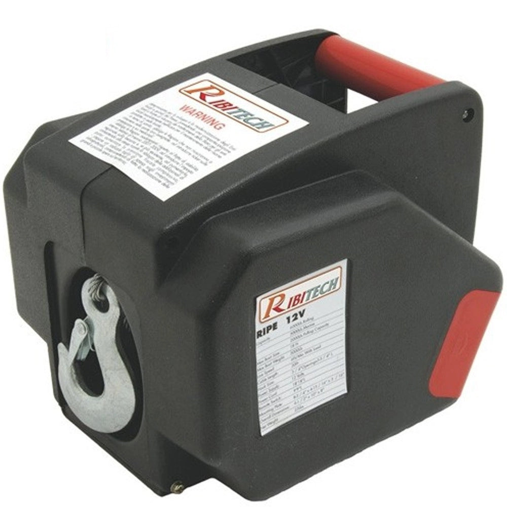Trade Shop - Verricello Argano Elettrico 12 Volt Paranco Ribimex Ribitech Con Telecomando -