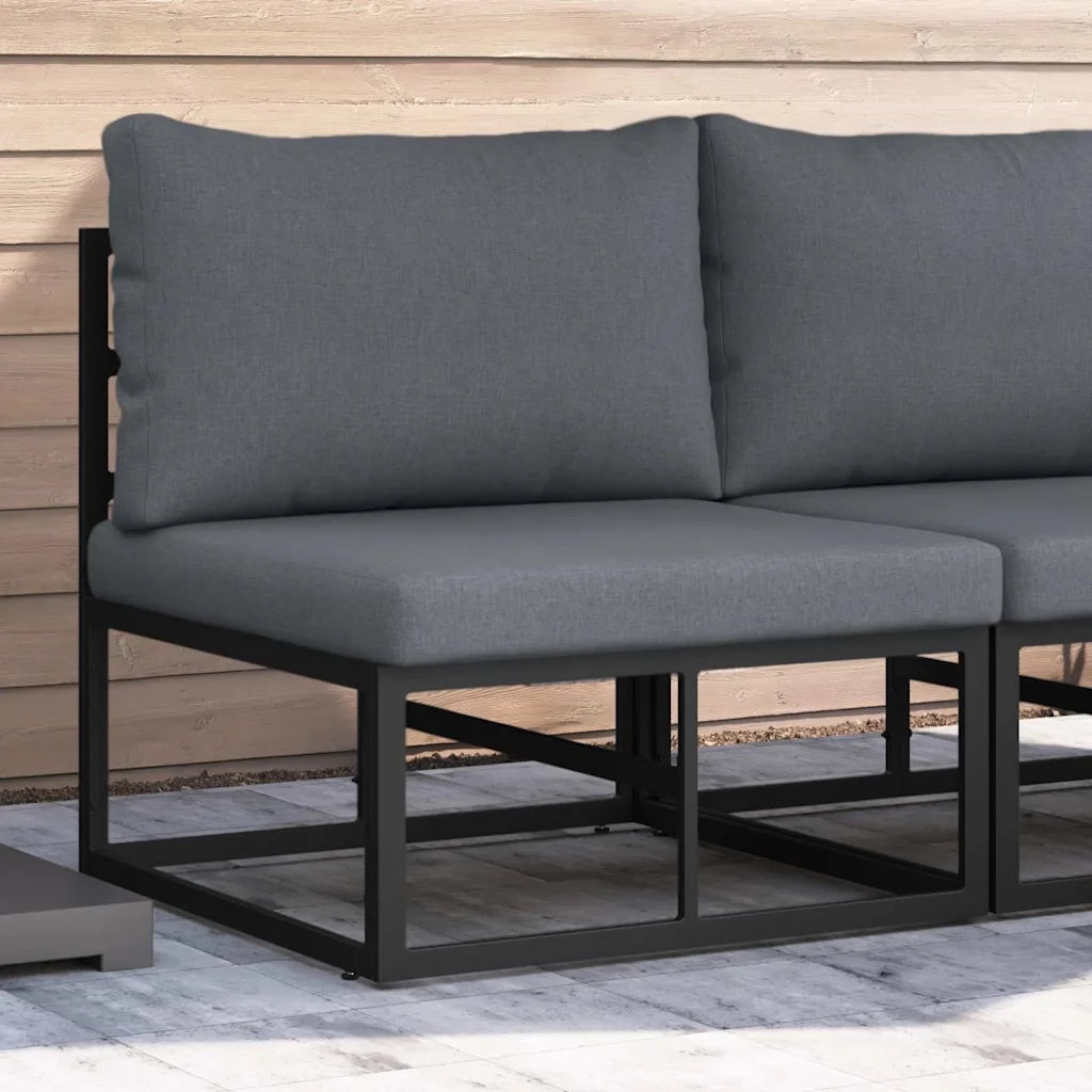 Mobili da Esterno Nero e antracite 70 x 71,5 x 71 cm Metallo 42008021