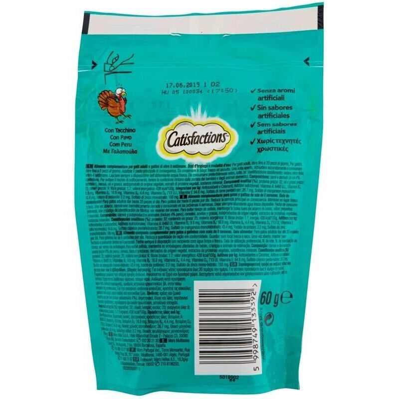 CATISFACTION SNACK AL TACCHINO 60 GR