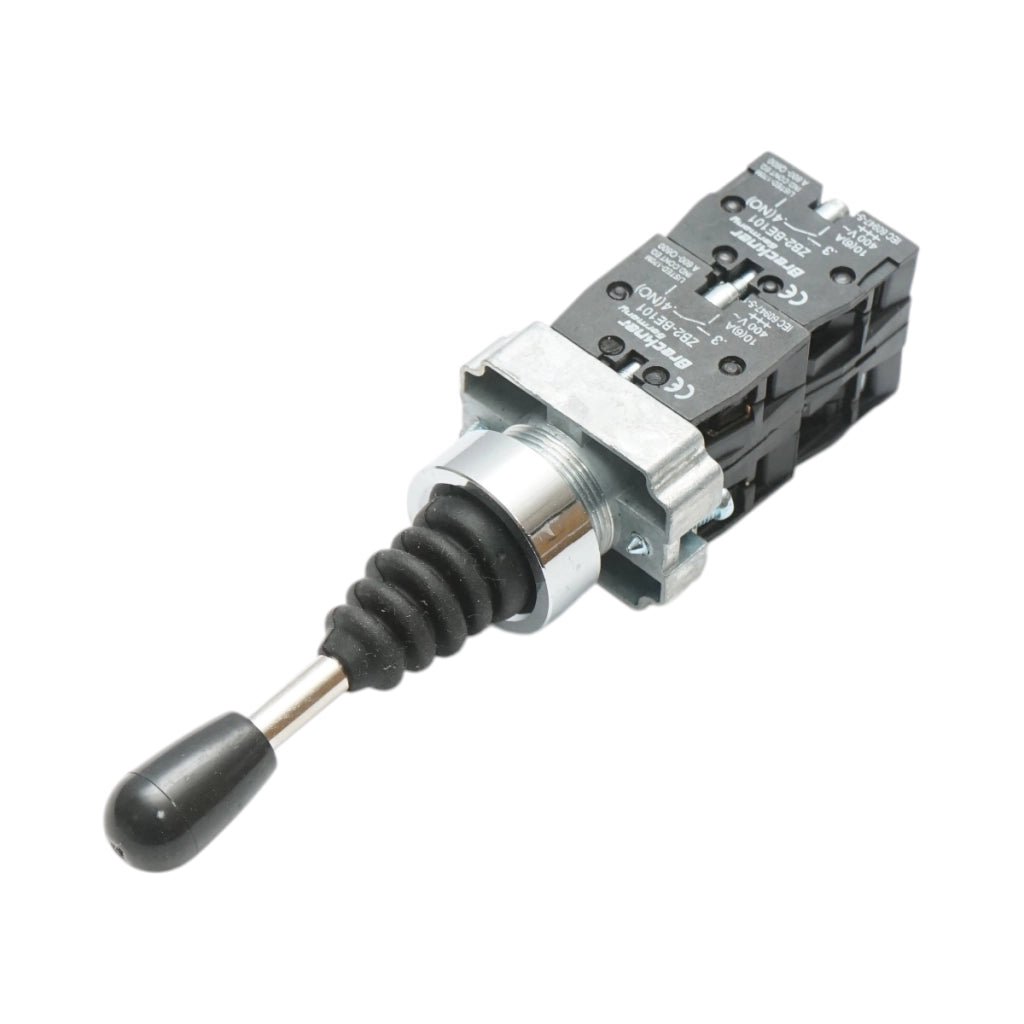 Interruttore a joystick 4 posizioni con ritorno 4NO, 400V/10A Breckner Germany