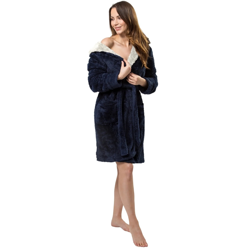 Accappatoio Jordan Powder Navy - Ecru M