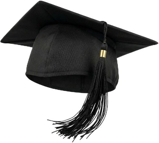 Cappello di Laurea Unisex - 100% Poliestere - 22,5 cm - Accessorio Cerimoniale