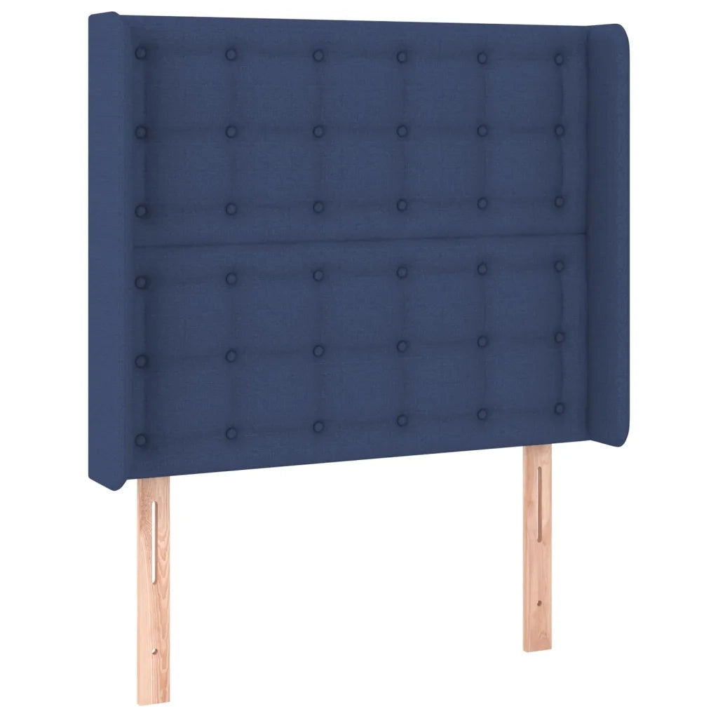 Letto a Molle con Materasso e LED Blu 90x200 cm in Tessuto 3138611