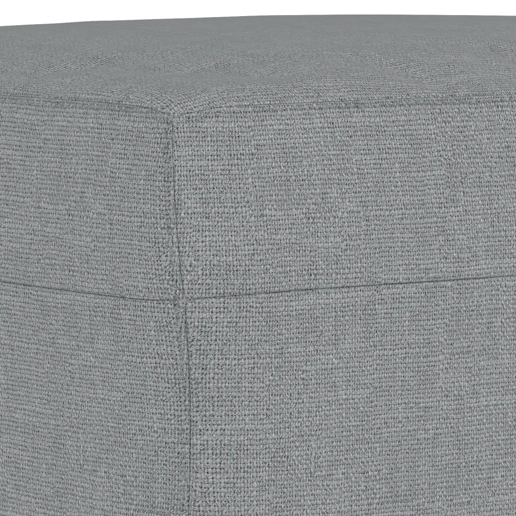 Set di Divani 3 pz con Cuscini Grigio Chiaro in Tessuto