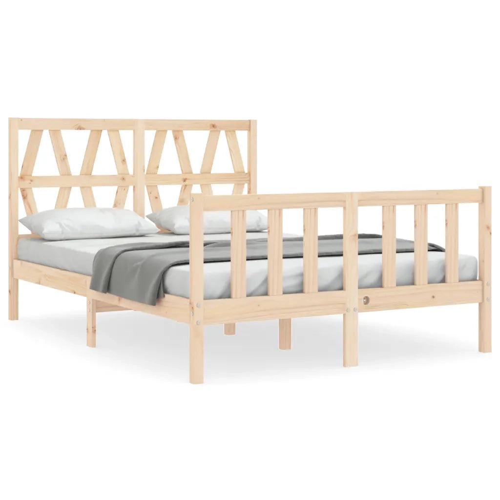 Giroletto senza Materasso-Struttura Letto 140x200 cm in Legno Massello di Pino 193681