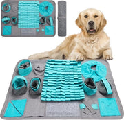Mat di allenamento per cani, lavabile, mat di allenamento, tappeto di ricerca per cani, profumi, allenamento contro la noia e stimolazione, sottopancia per alimentazione lenta per cuccioli (66 x 42 cm)