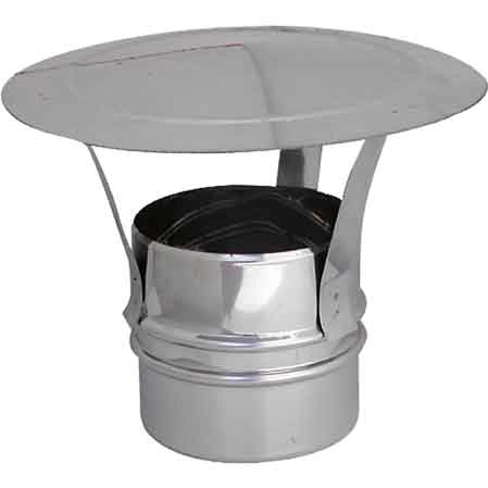 FUMAIOLO ZINCATO A CAPPELLO 'CINESE' TONDO Ø 180 mm