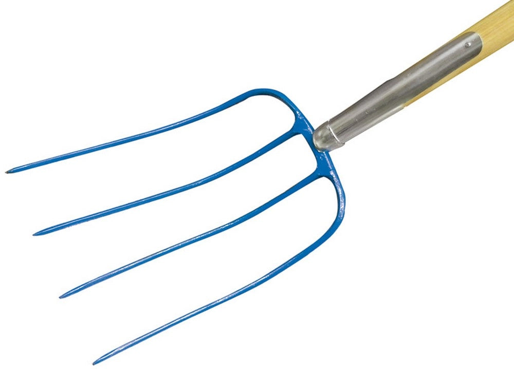 1pz forca per letame 4 denti con manico cm. 130 cod:ferx.vit12538