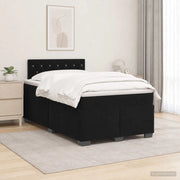 Letto con Box Spring, Materasso e LED Nero 120 x 190 cm Velluto 3452134