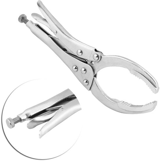 Chiave per filtri dell'olio 10 pollici - Disegno ergonomico - Chiave multifunzionale - Acciaio 45# - Adatta a tutti i filtri dell'olio - Resistente all'usura - Chiave per filtri dell'olio