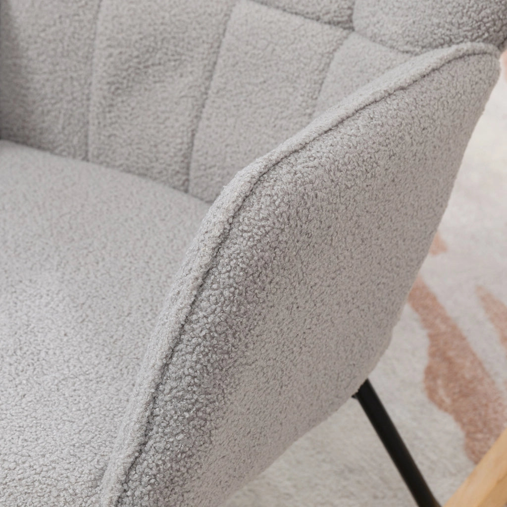 Poltrona Dondolo ¨C Zephmum ¨C Grigio Chiaro