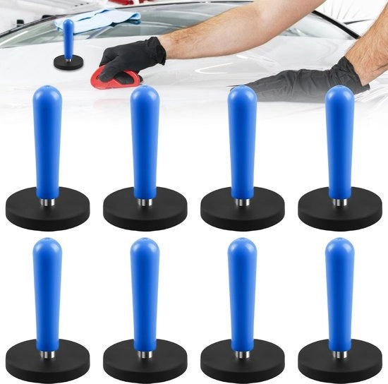 Kit di montaggio adesivo 8 pezzi - Otre magneetti - Strumenti per la lavorazione del vetro - Fai da te - Copertura auto - Magneti forti - Kit di magneti