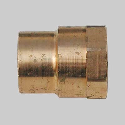 NIPLES BRONZO FILETTATO FEMMINA A SALDARE FEMMINA  42 x 11/2     MADE IN ITALY