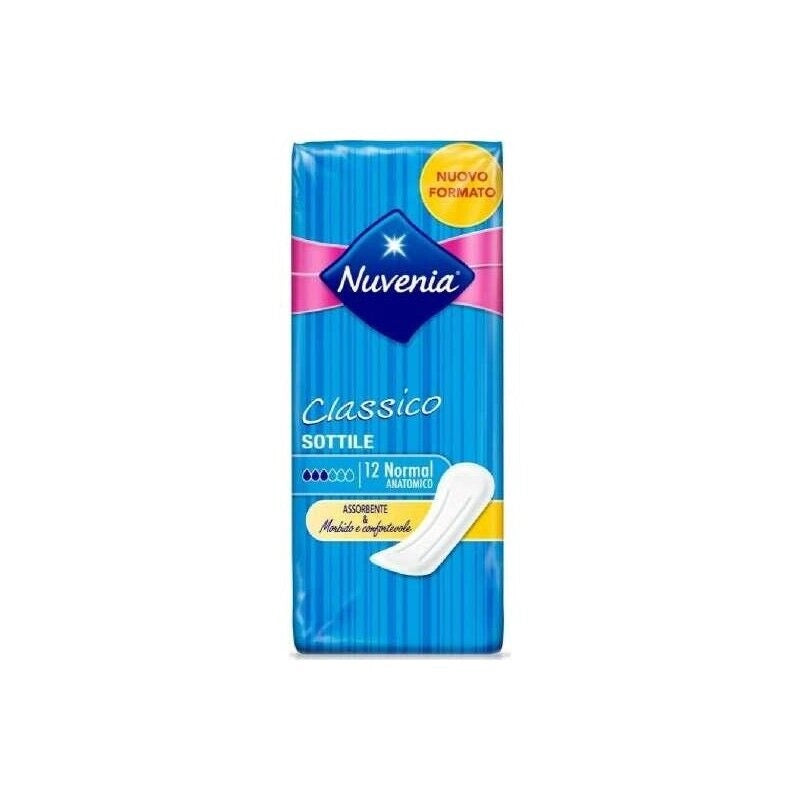 NUVENIA SOTTILE CLASSICO NORMAL ANATOMICO 12 PEZZI ASSORBENTI