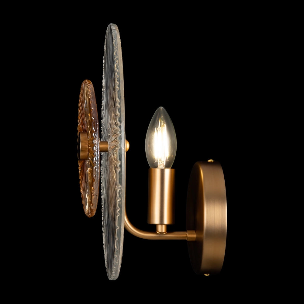 Applique oro con diffusore in vetro Maytoni MOD007WL-01G