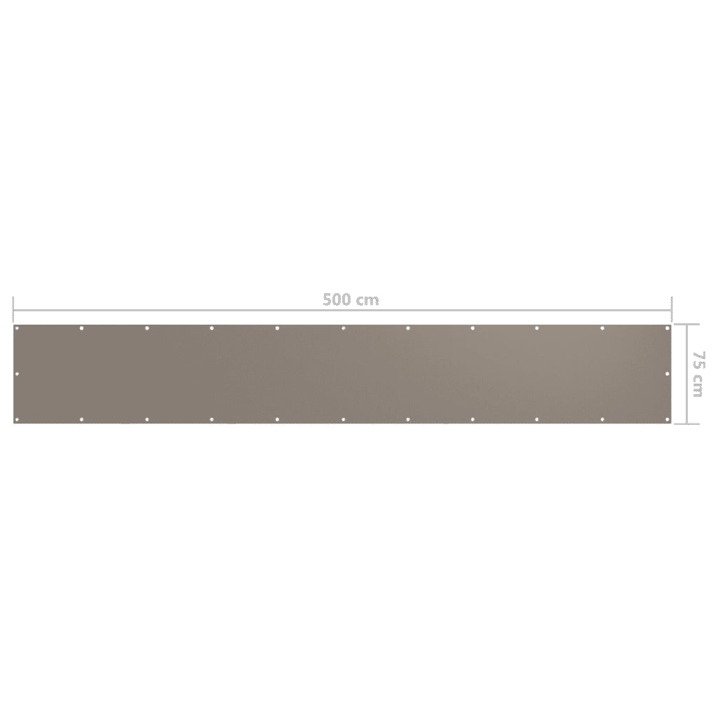 Schermo da balcone | Paravento da Balcone Talpa 75x500 cm Tessuto Oxford