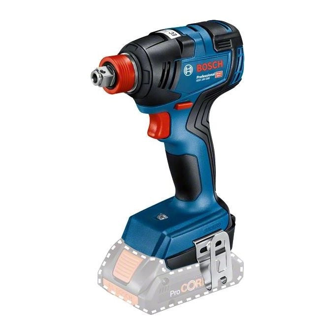 Bosch Professional 06019J2205 GDX 18V-200 Avvitatore a Impulsi 2 in 1 Motore Brushless 200 Nm Senza Batteria e Caricatore in L-BOXX 136 colore Nero