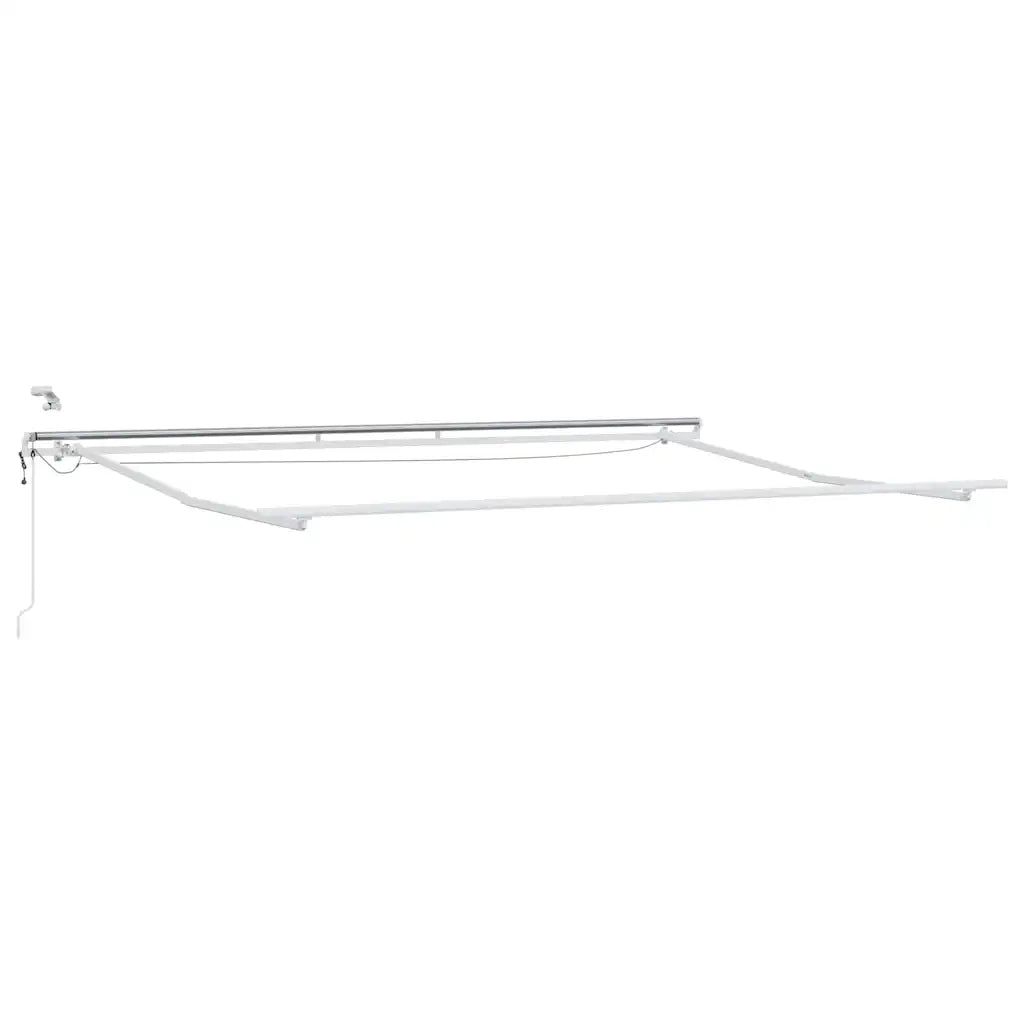Tenda Retrattile Bianco 450 × 350 cm Poliestere e Metallo 3331140